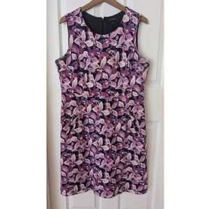 Lands End flowered dress with pockets